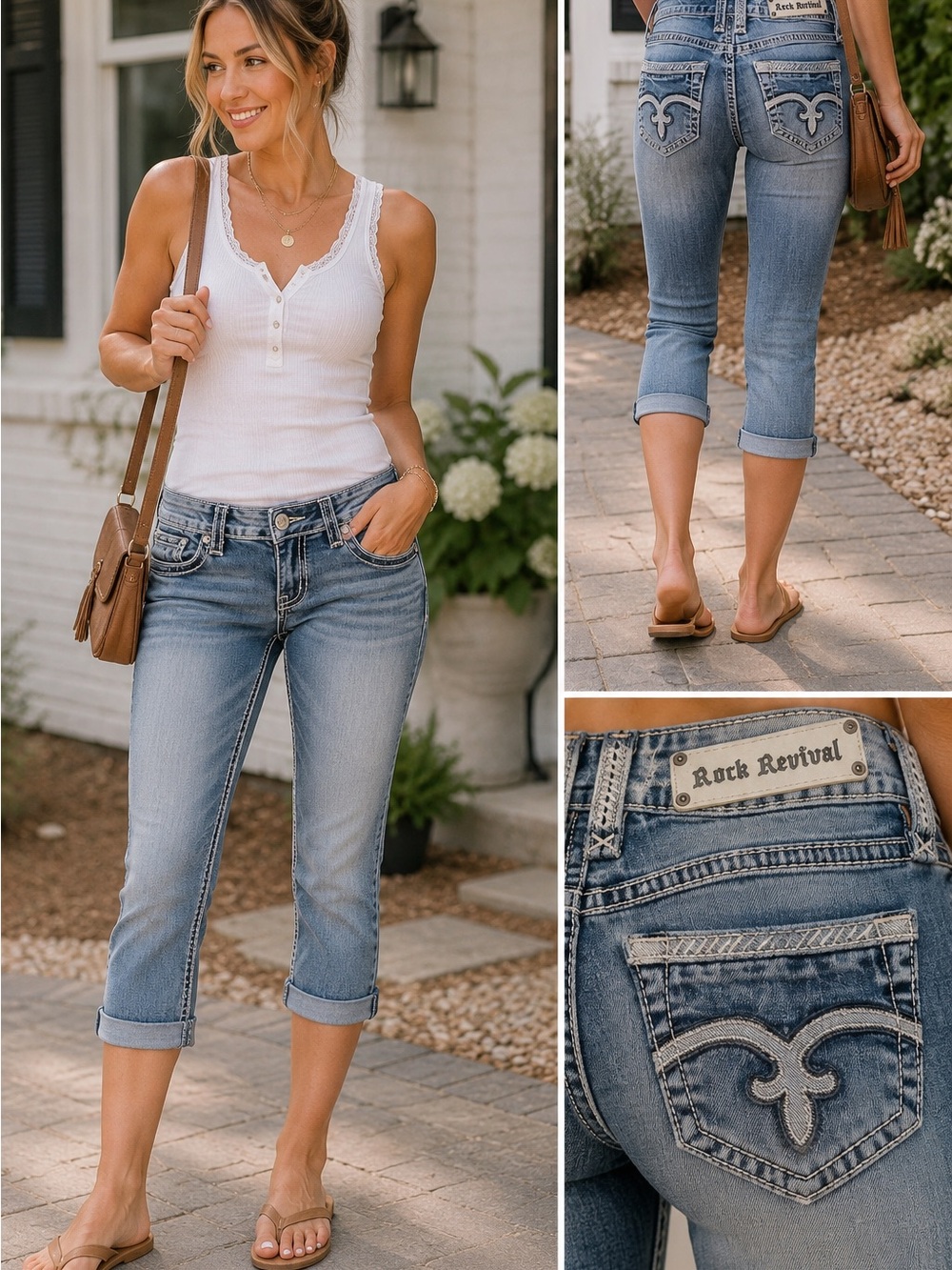 Rock Revival Alanis Capri Jeans sz 26